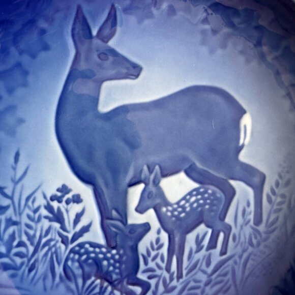 Vintage Mother’s Day 1975 Collector's Plate - Mors Dag Deer With Fawns - Picture 3 of 10